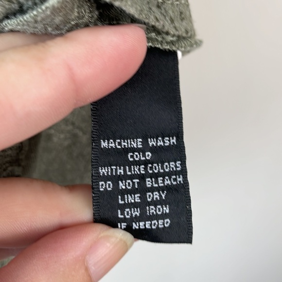 Self esteem boho green lace overlay blouse women size medium - Picture 6 of 6